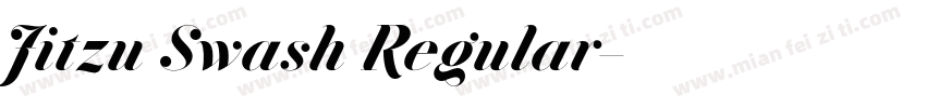 Jitzu Swash Regular字体转换